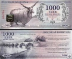 *HAJDÚNÁNÁS (Maďarsko) 1000 Bocskai Korona 2012-21 UNC