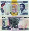 *500 Šilingov Tanzánia 1989, P21a UNC