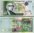 *200 Rupií Maurícius 2010-2023, P61 UNC *200 Rupií Maurícius 2010-2023, P61 UNC
