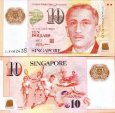 *10 Dolárov Singapur 2005-2017, polymer P48 UNC