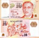 *10 Dolárov Singapúr 2005-2017, polymer P48 UNC