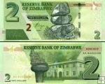 *2 doláre Zimbabwe 2019, P101 UNC
