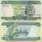 *2 Doláre Šalamúnove ostrovy 1986, P13a UNC