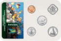 Sada 5ks mincí Bahamy 1-25 Cents 1974-2016 v blistri