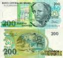 200 Cruzeiros Brazílie 1992, P229 UNC