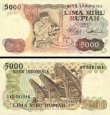 *5000 Rupií Indonésie 1980, P120a UNC *5000 Rupií Indonésie 1980, P120a UNC