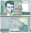 *1000 Dramov Arménsko 1999, P45 UNC *1000 Dramov Arménsko 1999, P45 UNC
