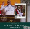 Známky Nevis 2013 Pápež Jorge Bergoglio hárček MNH