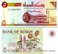 *5 dinárů Súdán 1993, P51a UNC *5 dinárů Súdán 1993, P51a UNC