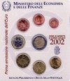*Oficiálna sada 8 Euro mincí Taliansko 2002 *Oficiálna sada 8 Euro mincí Taliansko 2002