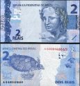 *2 Reais Brazília 2010-20, P252 UNC