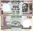 *100 Rupií India 2011-18, P105 UNC