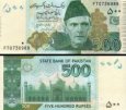 *500 Pákistánských Rupí Pakistan 2009-2024, P49A UNC