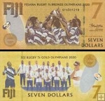 *7 dolárov Fiji 2022, pamätná UNC