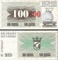 *100 000 Dinárov Bosna a Herzegovina 1993, P56d UNC