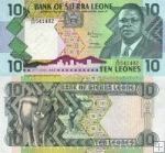 *10 Leones Sierra Leone 1988, P15 UNC