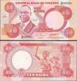 *10 Naira Nigéria 1984-2005, P25 UNC *10 Naira Nigéria 1984-2005, P25 UNC