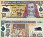 *5 Quetzal Guatemala 2010-14, polymer P122 UNC