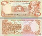 *20 Cordobas Nikaragua 1979, P135 UNC