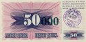 *50 000 Dinárov Bosna a Herzegovina 1993, P55