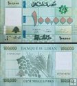 *100 000 Livres Libanon 2022, P95e UNC