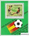 Známky Nikaragua 1981 Futbal MS 82 razítk. hárček Známky Nikaragua 1981 Futbal MS 82 razítk. hárček