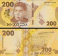 *200 Som Kirgizsko 2022, P37 UNC *200 Som Kirgizsko 2022, P37 UNC