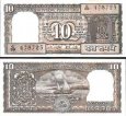 *10 Rupií India 1985-97 P60A, UNC