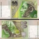 *20 Sk Dvadsať korún Slovensko 2001, P20e UNC