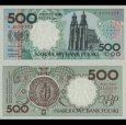 *500 Zlotych Poľsko 1990 P171 UNC