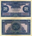 *20 Šilingov Rakúsko 1944, Alliierte Militärbehörde P107 AU *20 Šilingov Rakúsko 1944, Alliierte Militärbehörde P107 AU