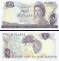 *2 novozélandské doláre Nový Zéland 1977, P164d UNC