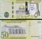 *50 saudských rialov Saudská Arábia 2021-24 P48 UNC