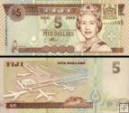 *5 Dolárov Fidži 2002, P105b UNC