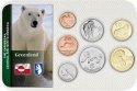 Sada 7 ks mincí Grónsko 25 Öre - 20 Kronen 2010 blister