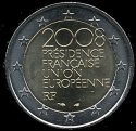 2 Euro Francúzsko 2008, predsedníctvo v EÚ
