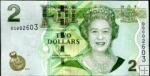 *2 fidžiské doláre Fidži 2011, P109 UNC