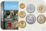 Sada 7 ks mincí Portugalsko 1 - 200 Escudos 2001 blister