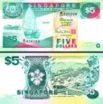 *5 dolárov Singapúr 1997, P35 UNC *5 dolárov Singapúr 1997, P35 UNC