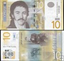 10 srbských dinárov Srbsko 2013, P54b UNC