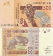 *500 Frankov Pobřeží Slonoviny - Západoafrické státy 2024 P119Am *500 Frankov Pobřeží Slonoviny - Západoafrické státy 2024 P119Am