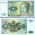 *5 Nemeckých mariek Západné Nemecko 1960, P18 UNC *5 Nemeckých mariek Západné Nemecko 1960, P18 UNC