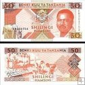 *50 Shilingi Tanzánia 1993, P23 UNC