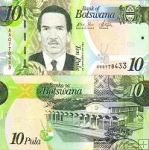 *10 botswanských pula Botswana 2009-14, P30 UNC