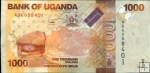 *1000 Šilingov Uganda 2010-21 P49 UNC
