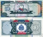 *10 Gourdes Haiti 2000, P265a UNC