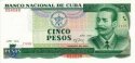 *5 Pesos Kuba 1991, P108 UNC