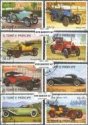 *Známky Sv. Tomáš 1983 Staré autá, razítkovaná séria