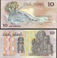 *10 Dolárov Cookove Ostrovy 1987 P4 AU/UNC