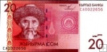 *50 Som Kirgizsko 2002, P20 UNC